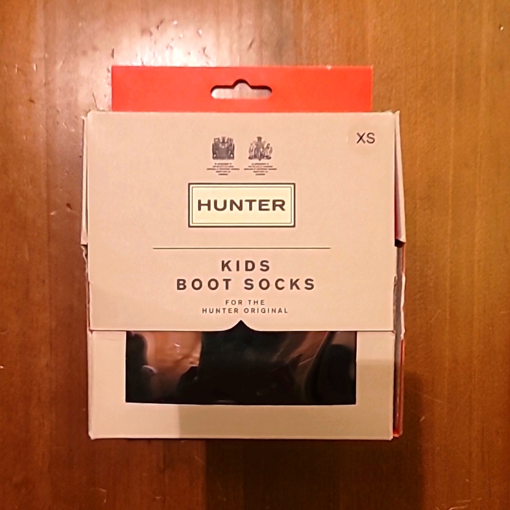 Hunter Kids Boot Socks XS in black
